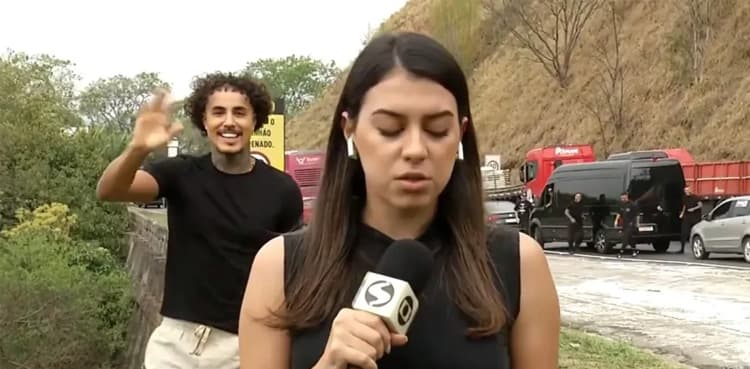 Watch: Influencer dancing behind reporter at bus crash scene, sparks outrage 