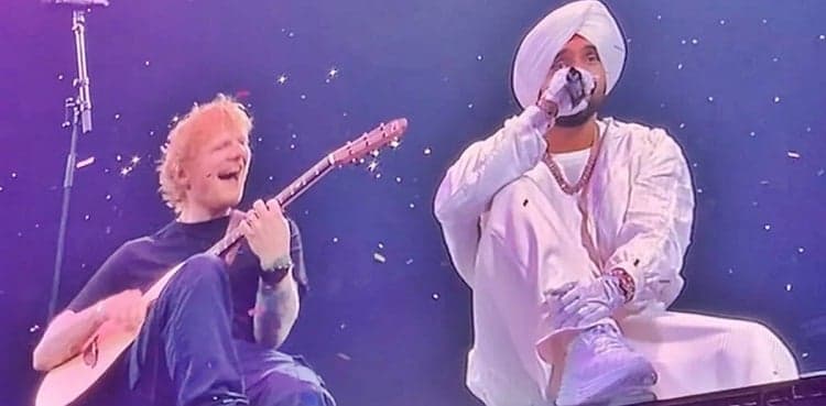 WATCH: Ed Sheeran, Diljit Dosanjh recreate 'Naina x Shape of You' mashup in UK