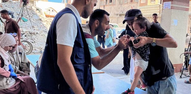 WHO aims to vaccinate 40,000 children in Gaza Strip