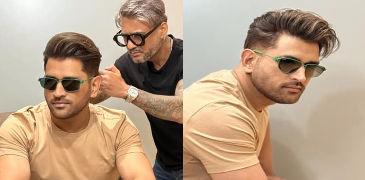 MS Dhoni trolled for his new hairstyle