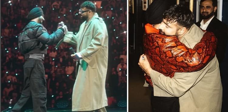 Badshah makes surprise appearance at Diljit Dosanjh's concert; Internet reacts!