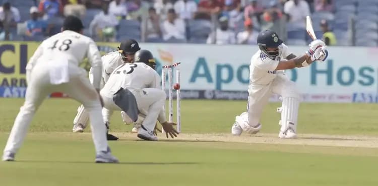 Virat Kohli gets bowled on Santner’s full toss in second Test – WATCH