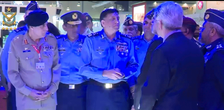 PAF chief visits IDEAS 2024 at Karachi Expo Centre