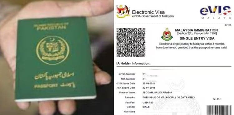Malaysia visa fee for Pakistanis in November 2024