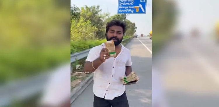 Youtuber who throws money on roads for likes lands in hot water
