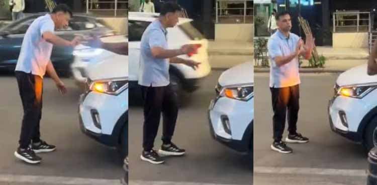 Watch: Rahul Dravid's heated argument with auto driver after minor accident 