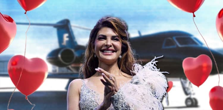 Jacqueline Fernandez receives "Jet" as a gift for this valentine