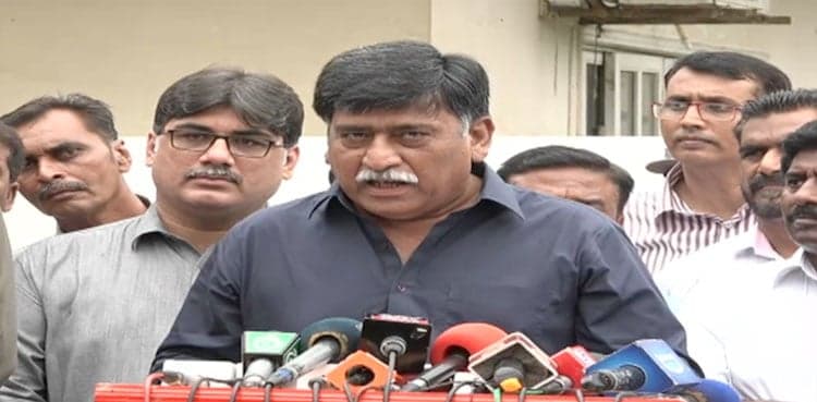 Afaq Ahmed arrested for 'inciting' people to torch heavy vehicles