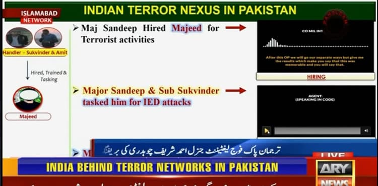 Indian army officer's audio hiring terrorist in Pakistan released