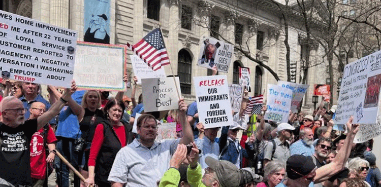 Another round of anti-Trump protests hits US cities