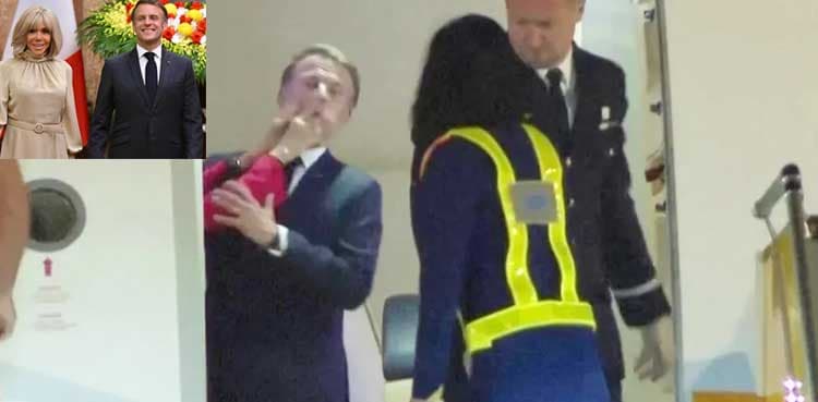 Watch: French President Emmanuel Macron slapped by wife