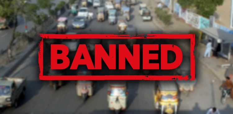 Rickshaw ban to be enforced on seven more roads in Karachi