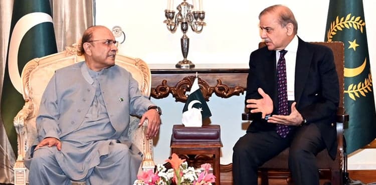 PM Shehbaz, President Zardari discuss successful operation Bunyan-un-Marsous