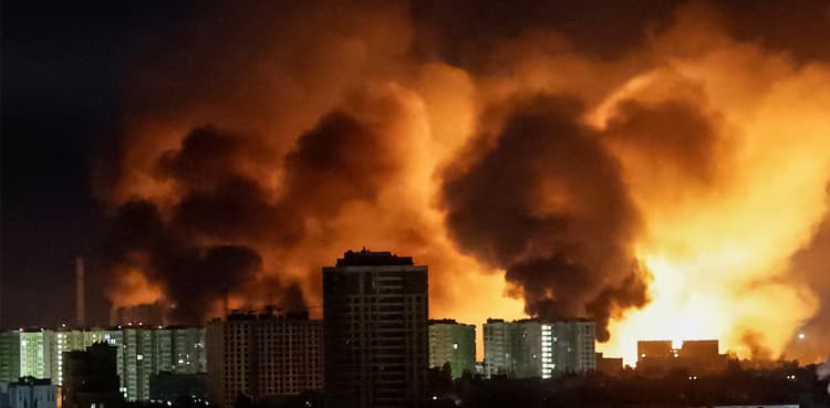 Powerful explosions heard in Ukraine's capital