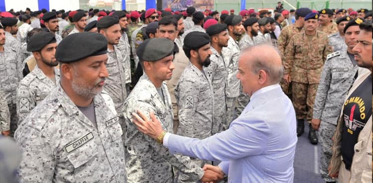 PM Shehbaz visits dockyard  to pay tribute to Pakistan Navy