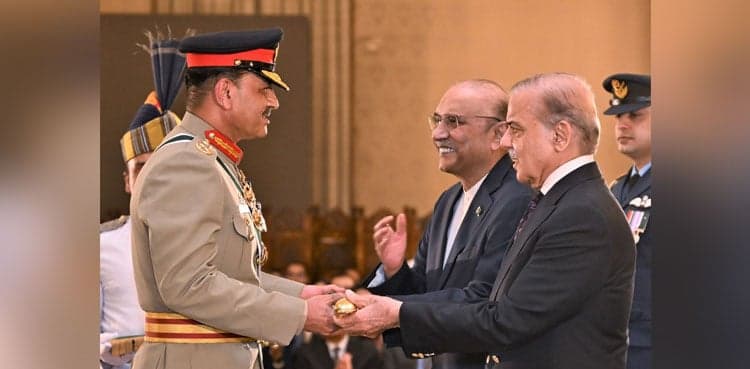 Asim Munir conferred with field marshal baton