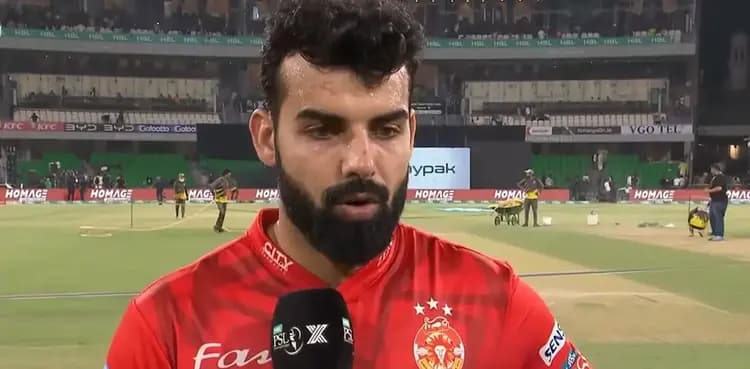Shadab Khan reflects on team performance after PSL 10 elimination