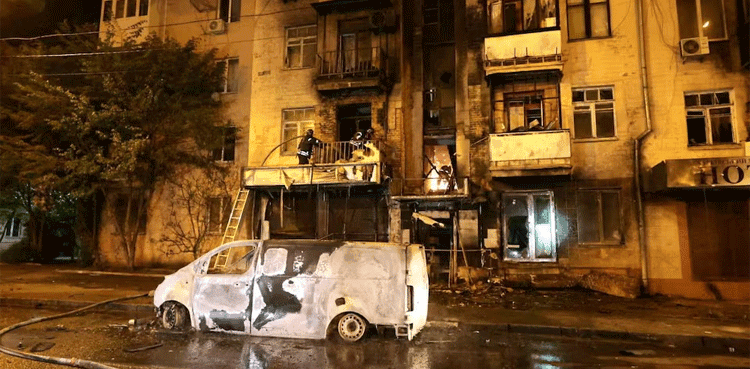 Russian drones hit apartment block in Ukraine's Kharkiv, 46 hurt