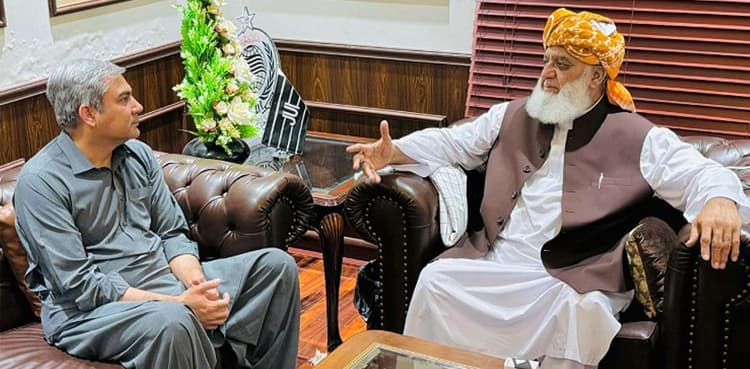 Mohsin Naqvi meets Maulana Fazl ahead of JUI-F protest 