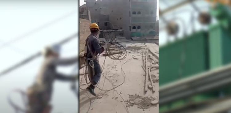 K-Electric removes 290kg of illegal wires in Orangi Town