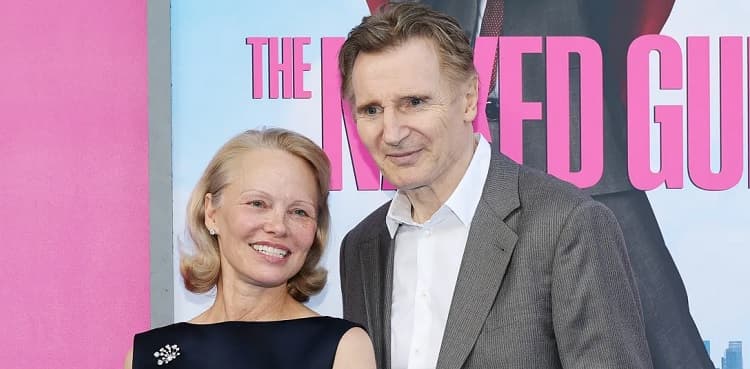 Liam Neeson, Pamela Anderson romance: A publicity stunt for 'The Naked Gun'?