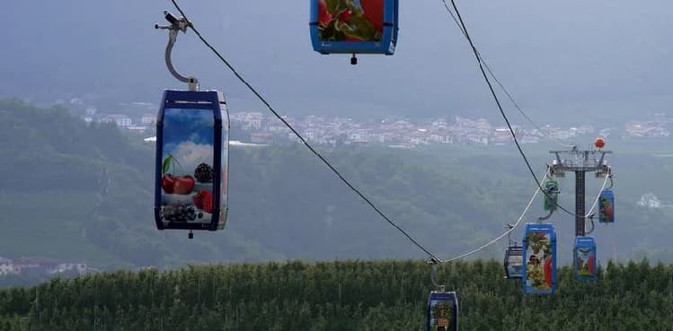 Italian apples get their own dedicated cable car ride