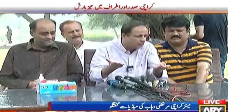 Karachi drainage system no match for historic downpour: Murtaza Wahab
