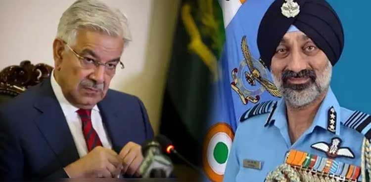 Khawaja Asif Slams Indian Air Force Chief’s Claims regarding 'Operation Sindoor'