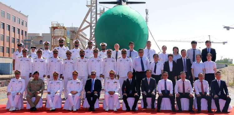 PAKISTAN NAVY LAUNCHES THIRD HANGOR CLASS SUBMARINE IN CHINA