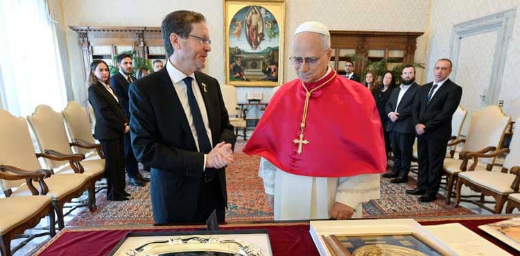 Pope Leo raises 'tragic situation in Gaza' in meeting with Israeli president