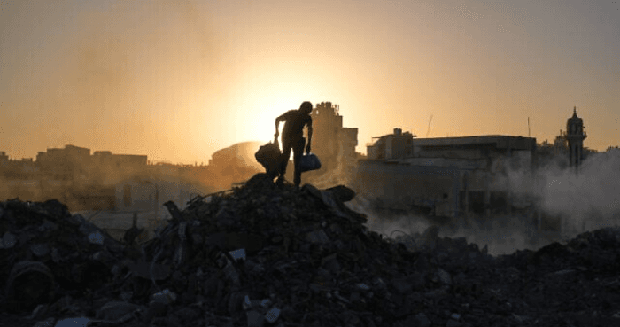 Egyptian convoy enters Gaza to help recover hostage remains