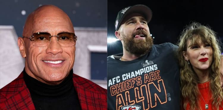Dwayne Johnson urges Travis Kelce to begin fatherhood