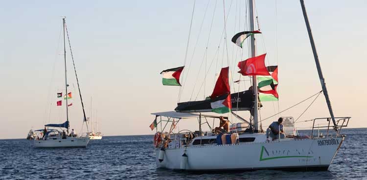 Gaza flotilla says it entered high-risk zone near Israel
