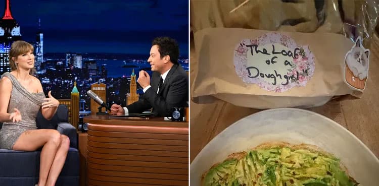 Taylor Swift's fiancé Travis Kelce reacts to her handmade gift to Jimmy Fallon