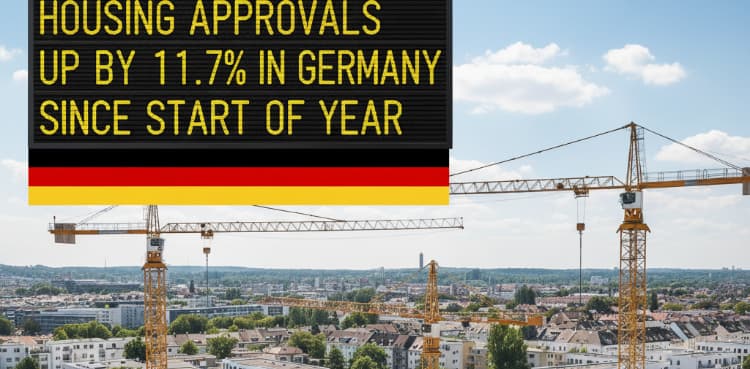 Housing approvals up by 11.7% in Germany since start of year