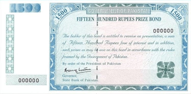 1,500 prize bond draw date and city announced