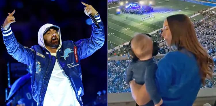 Eminem’s daughter Hailie Jade captures son’s adorable reaction to grandpa’s Halftime show