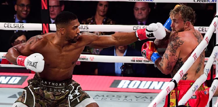 Anthony Joshua knocks out Jake Paul to win Netflix boxing bout