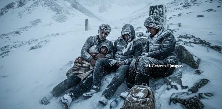 Three Afghan migrants die of cold while trying to cross into Iran