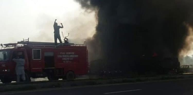 Zhob: Fire in coal-loaded truck injured 16 on Quetta highway