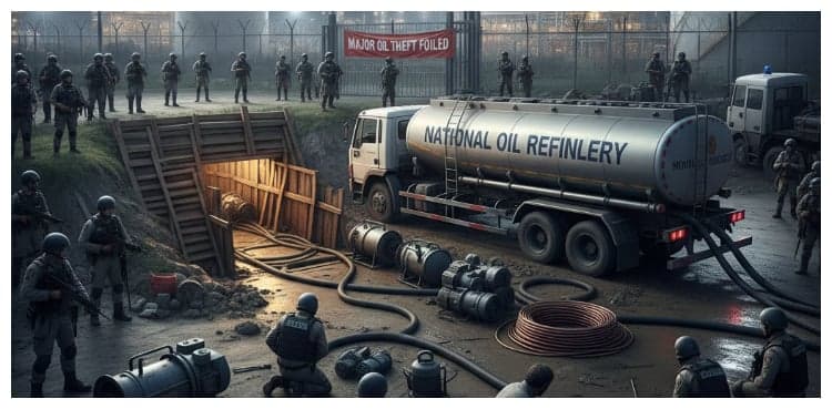  Police thwart major oil theft attempt via tunnel from National Oil Refinery