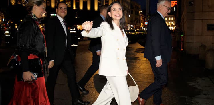 'Nobel laureate Machado injured as she fled Venezuela'