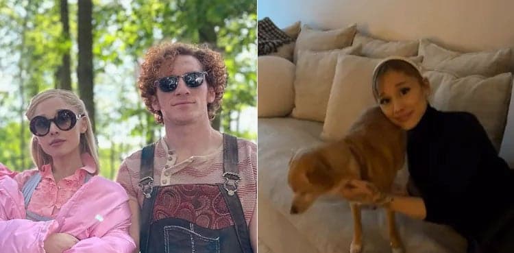 Ethan Slater shares glimpses into his intimate holiday with Ariana Grande