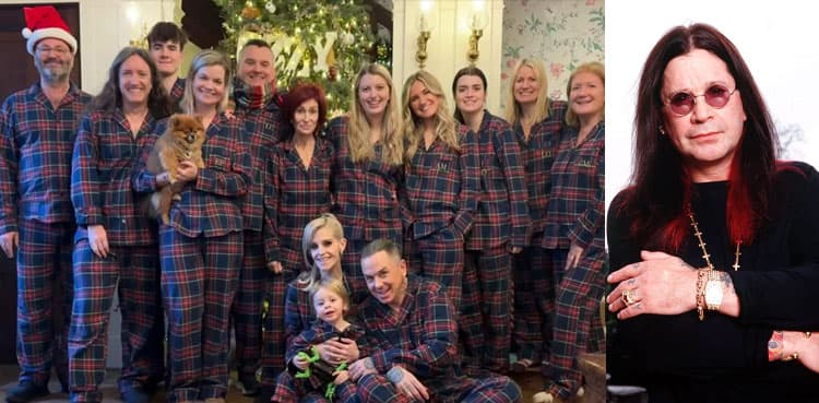 Ozzy Osbourne’s family celebrates first Christmas without him in matching pajamas