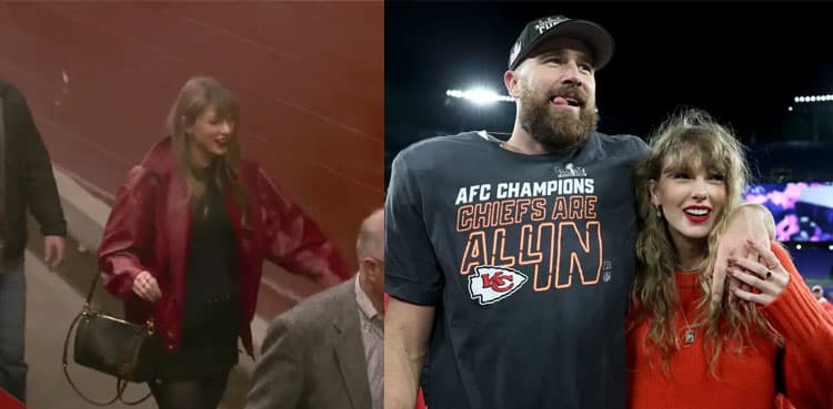 Taylor Swift celebrates Christmas by cheering on Travis Kelce at Chiefs game
