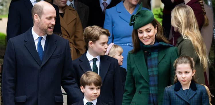 Prince William, Kate bring George, Charlotte and Louis to Royal Christmas lunch