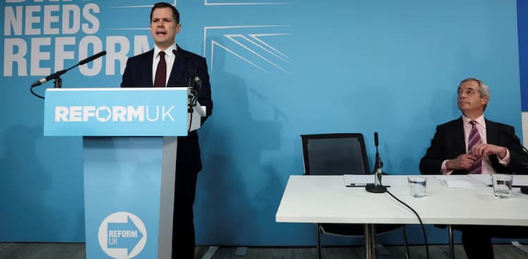 UK's surging Reform party draws big-name defector Jenrick