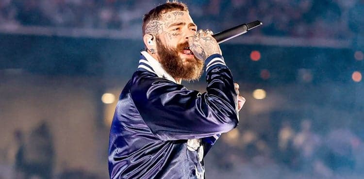 Post Malone injures wrist after failed backflip attempt during livestream