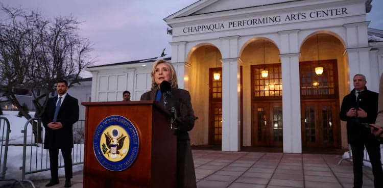 Hillary Clinton says she has no information on Epstein