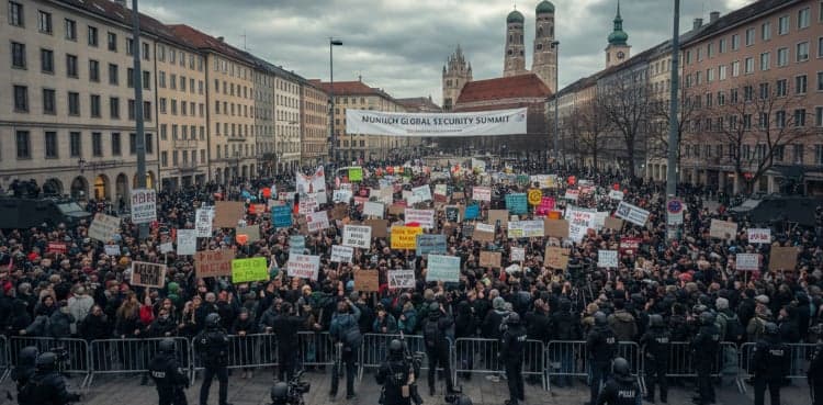 Munich prepares for 120,000 protesters at global security summit